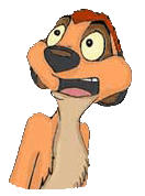 Horrible old Timon drawing with a messed-up border!