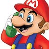 Super Mario respondiendo el teléfono
